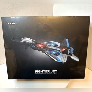YOMI Fighter Jet Airplane Remote Controlled Drone Toy Plane With Lights NIB